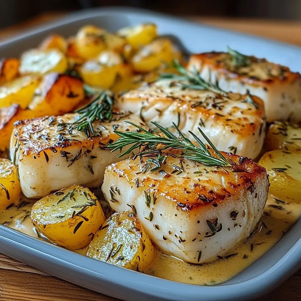 Cod & Potatoes in Rosemary Cream Sauce: An Incredible Ultimate Recipe You Must Try