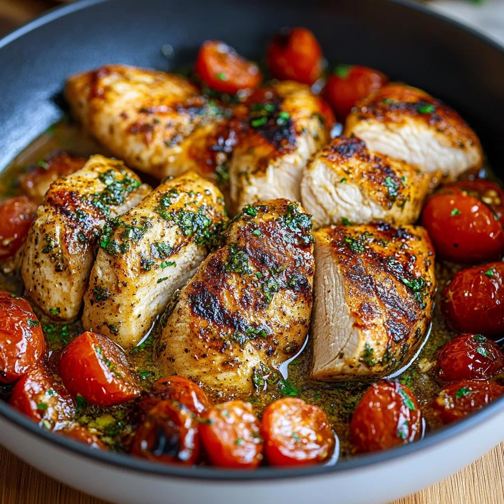 Creamy Pesto Chicken w/ Roasted Tomatoes: An Incredible Ultimate Recipe