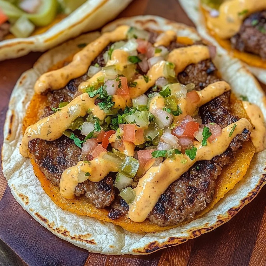 Easy Smash Burger Tacos: An Incredible 5-Ingredient Recipe