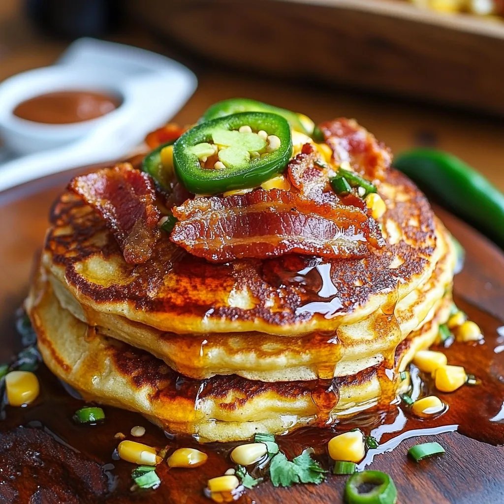 Jalapeno & Cheddar Corn Pancakes w/ Bacon: An Incredible Ultimate Recipe