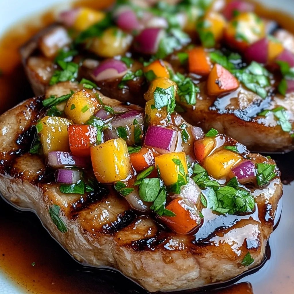 Best Pork Chops w/ Peach Salsa: An Incredible Ultimate Recipe