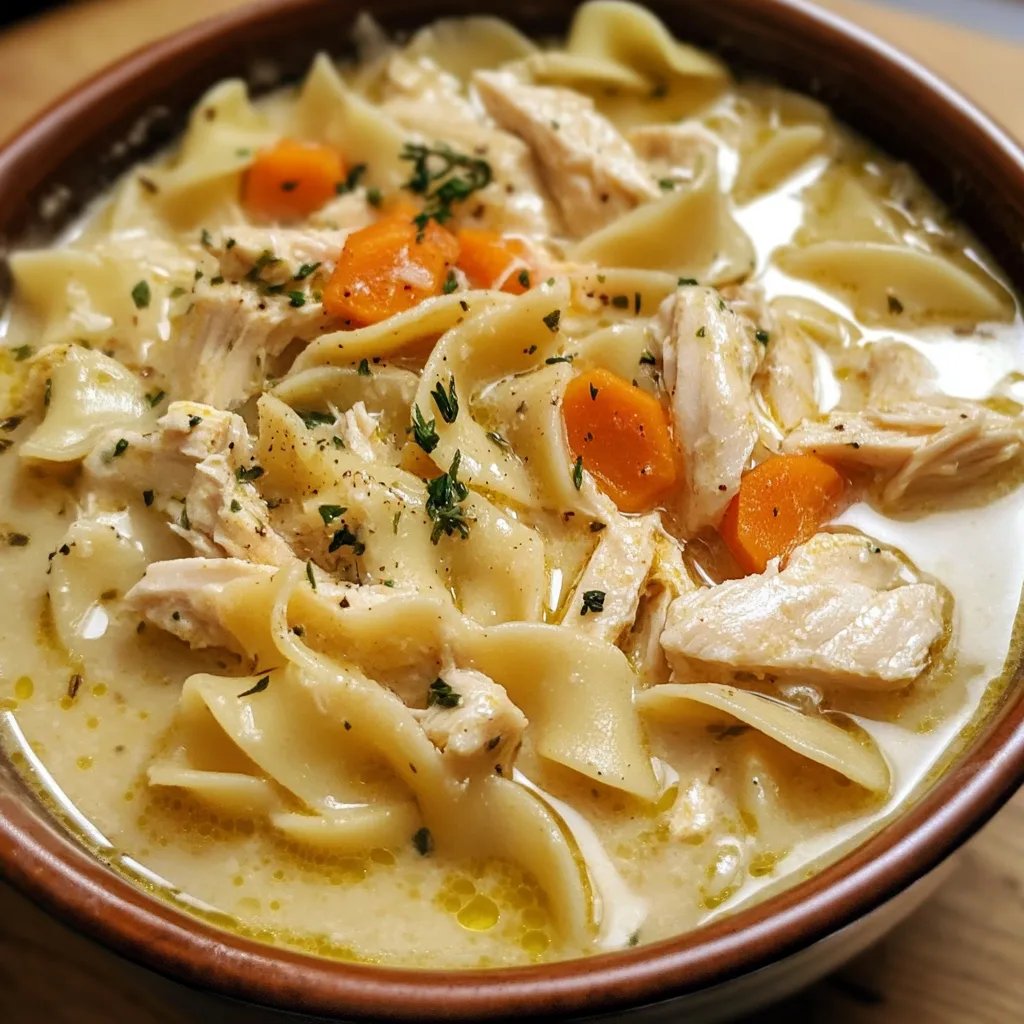 Creamy Chicken Noodle Soup