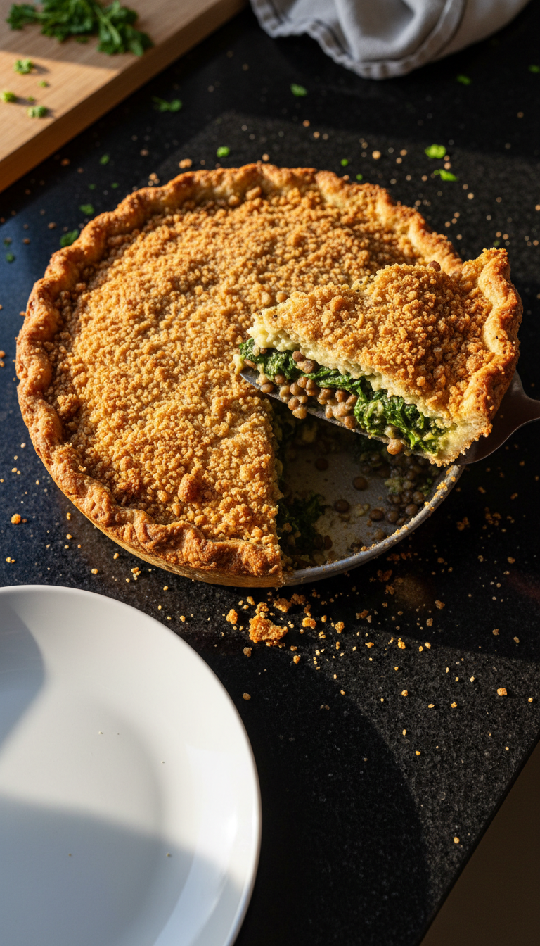 Spinach and Lentil Shepherd's Pie