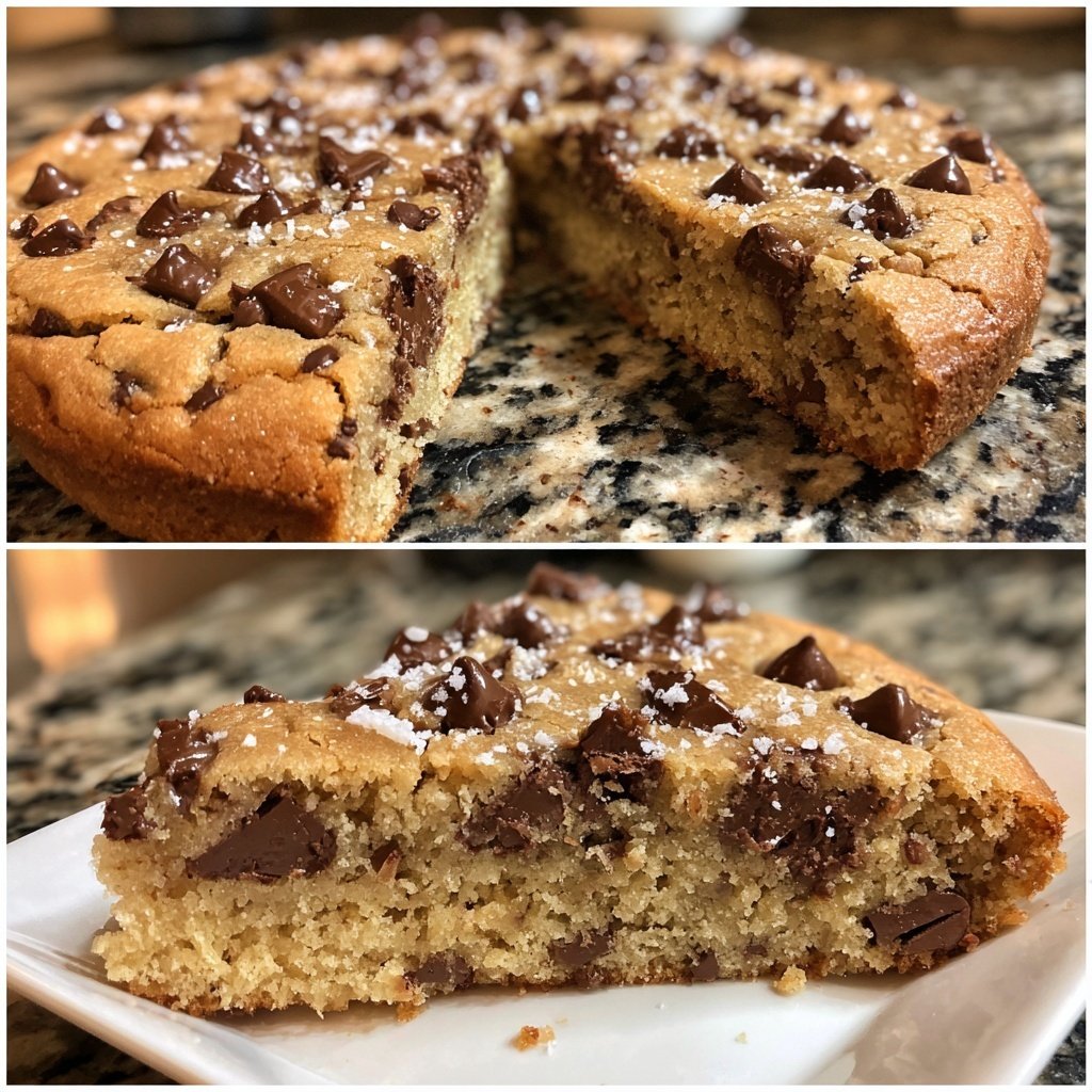 Giant Bakery-Style Chocolate Chip Cookie Cake​