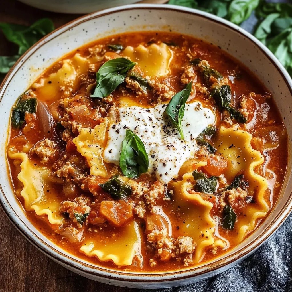 Easy Made Lasagna Soup Recipe By Lily Carter