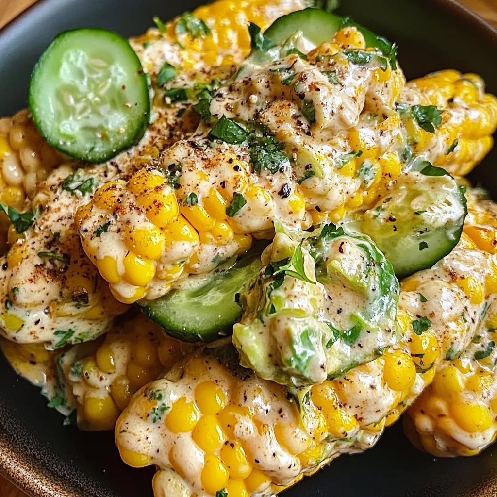 Street Corn Creamy Cucumber Salad: An Amazing Ultimate Recipe