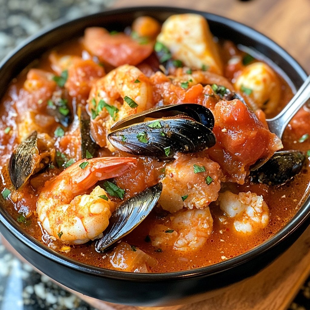 Classic San Francisco Cioppino Seafood Stew Recipe