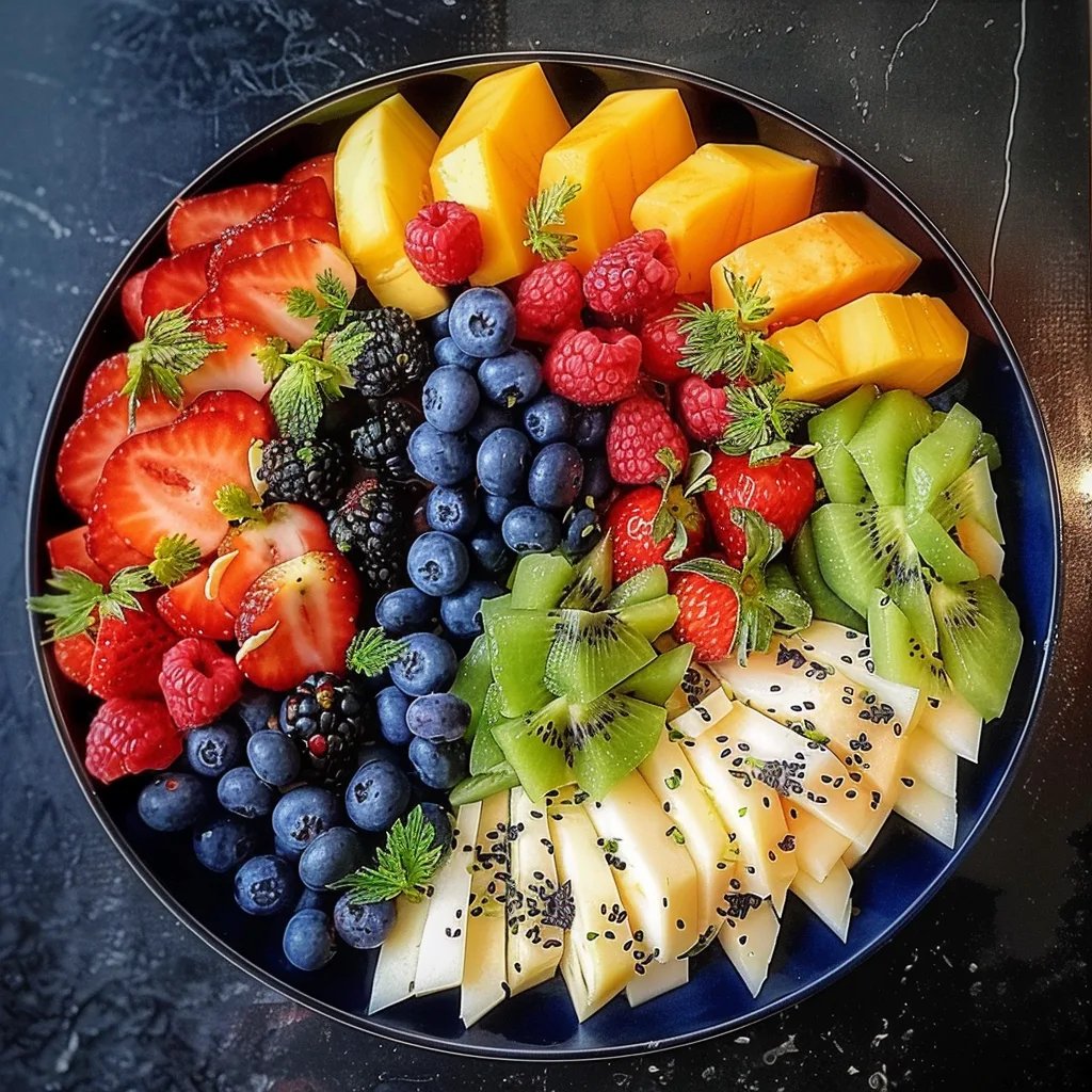 Fruit Flag and Eagle Platter