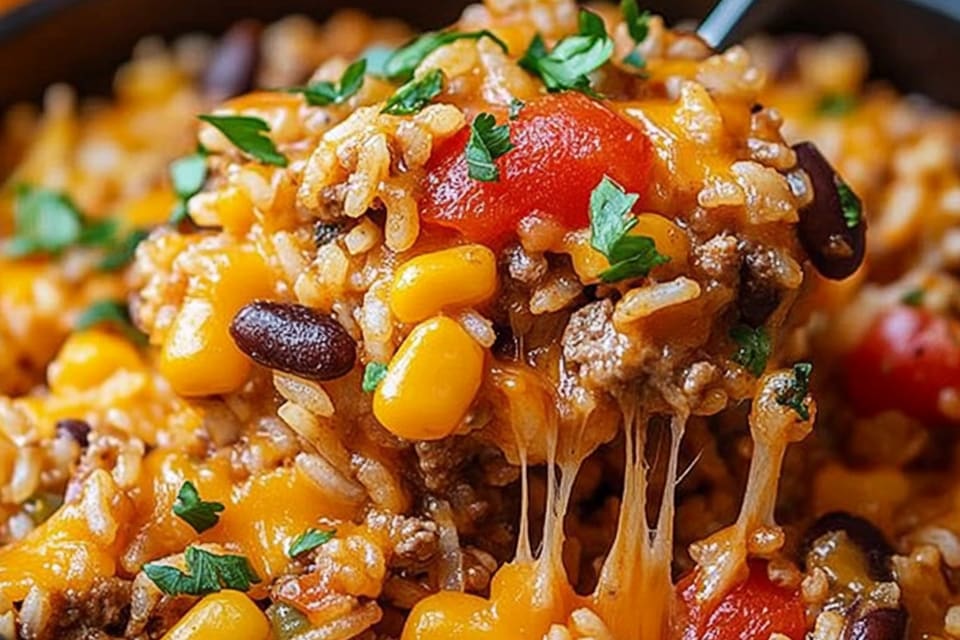 Cheesy Taco Rice: An Amazing Ultimate One-Pot Meal Recipe