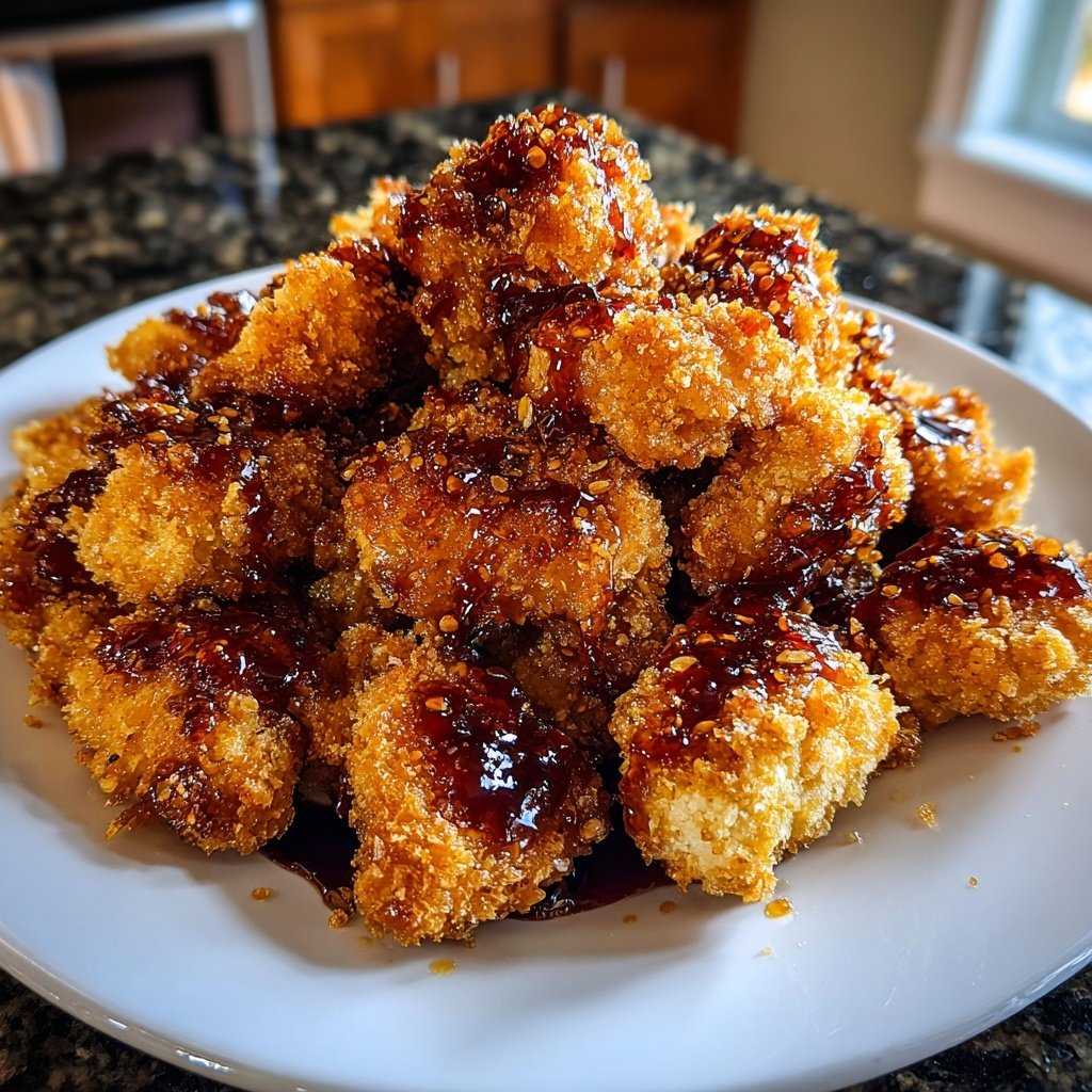 Baked Honey Garlic Chicken Nuggets
