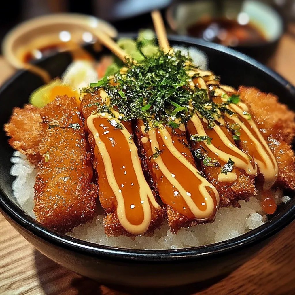 Japanese Katsu Bowls with Tonkatsu Sauce