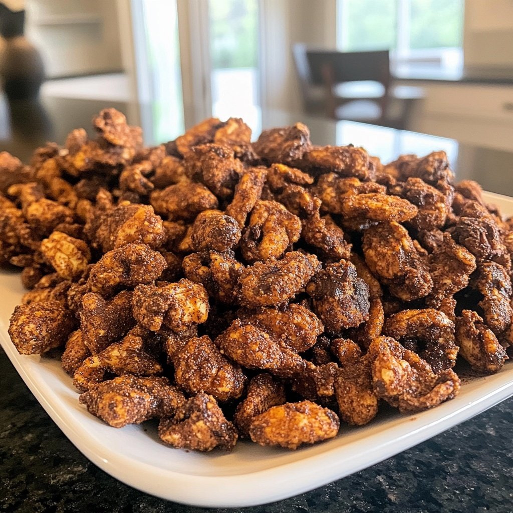 Mexican Hot Cocoa Spiced Nuts