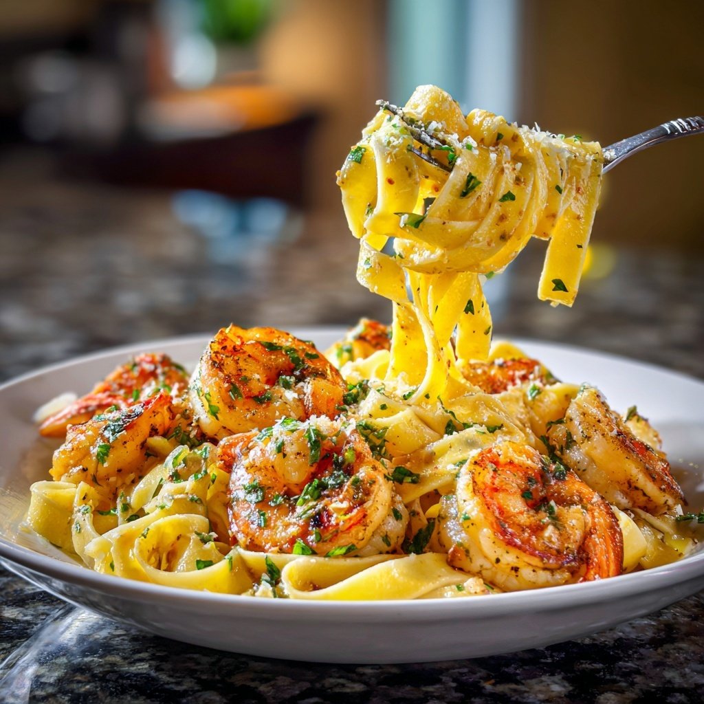 Garlic Butter Shrimp Pasta