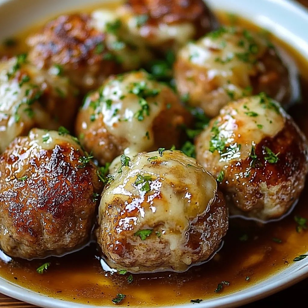 French Onion Meatballs w/ Savory Onion Sauce: The Ultimate Delicious Recipe
