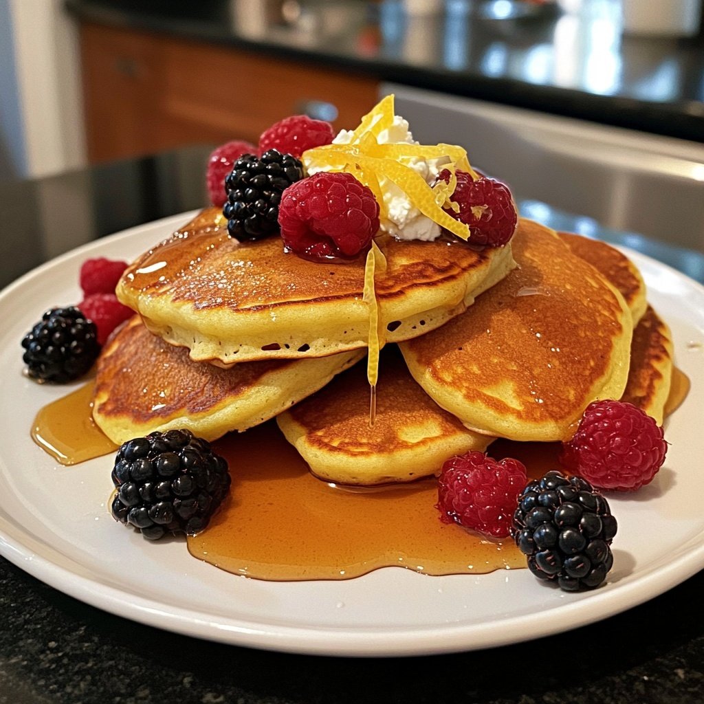 Gluten Free Lemon Ricotta Pancakes