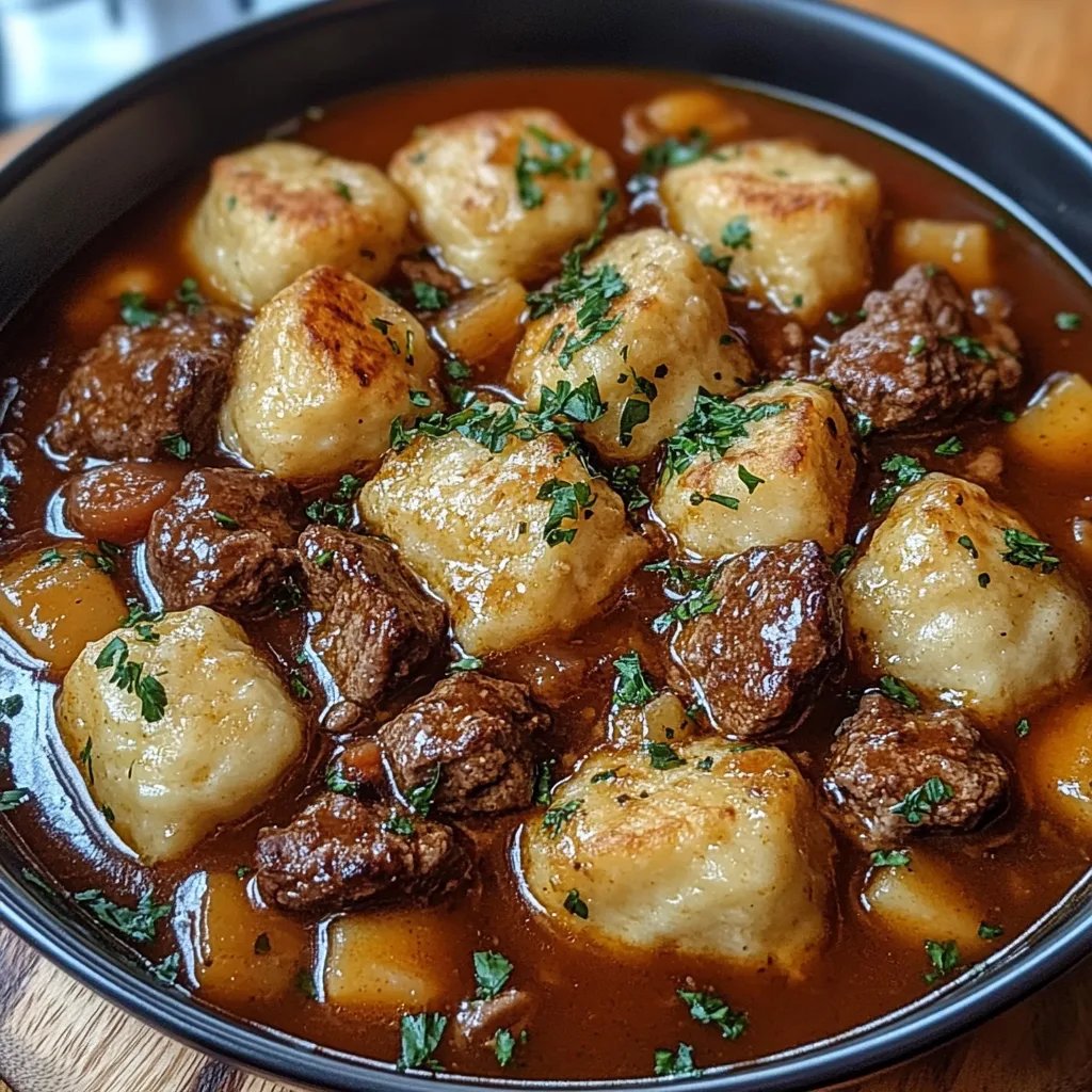 Delicious Beef Stew & Dumplings: The Incredible 5-Ingredient Recipe