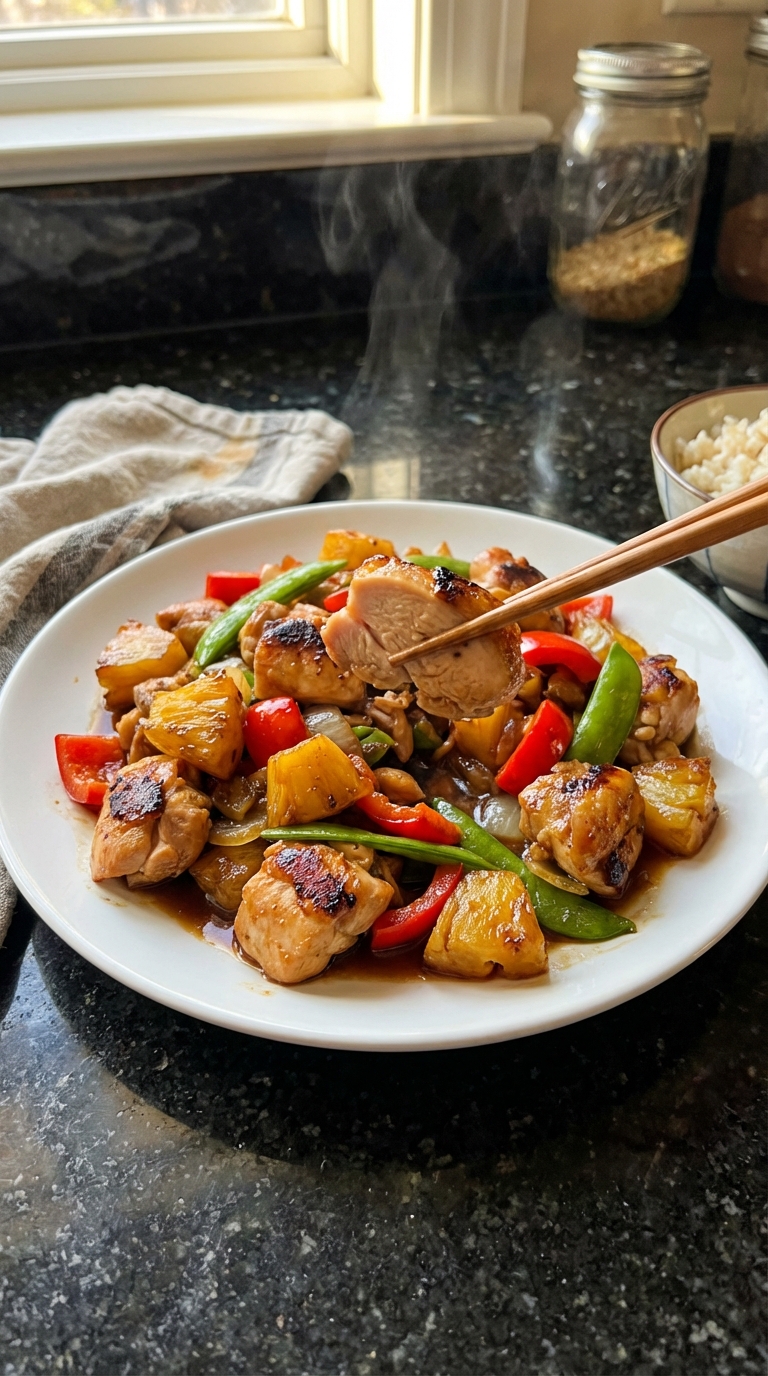 Pineapple Chicken Stir-fry Delight