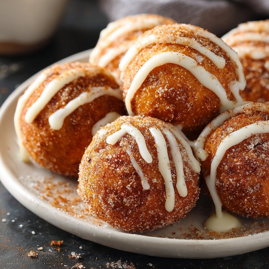 Cinnamon Zucchini Donut Holes