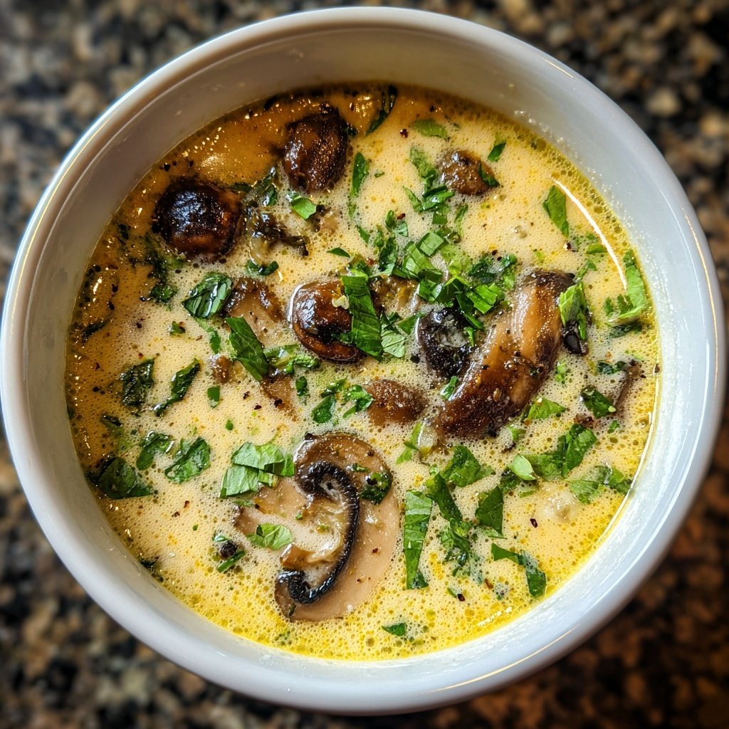 Thai Coconut Soup Recipe with Mushrooms
