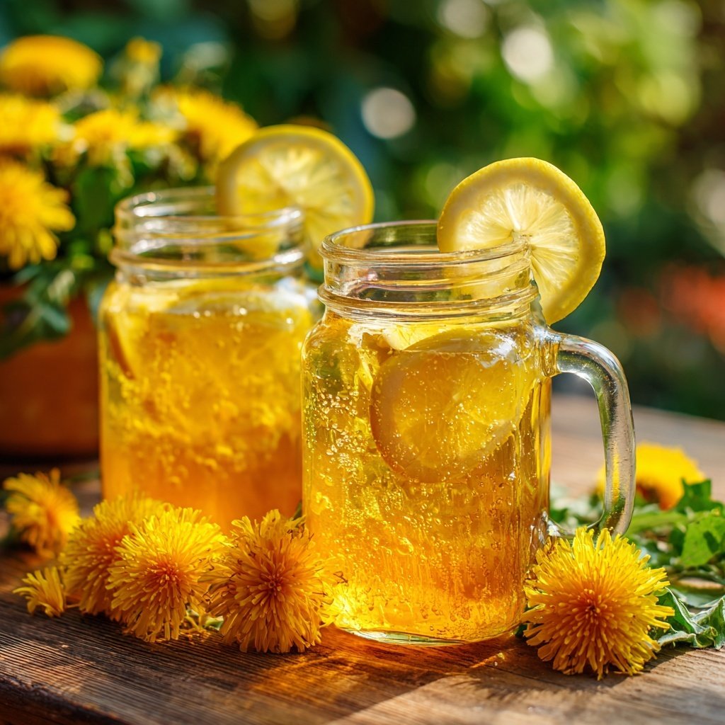 Honey Lemon Dandelion Refreshments