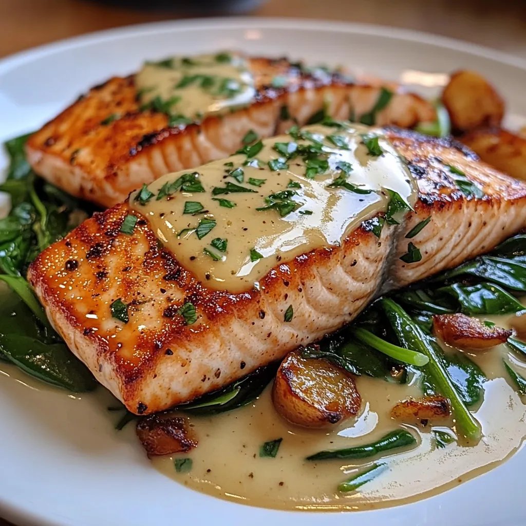 Garlic Butter Salmon & Spinach: An Incredible Ultimate Recipe