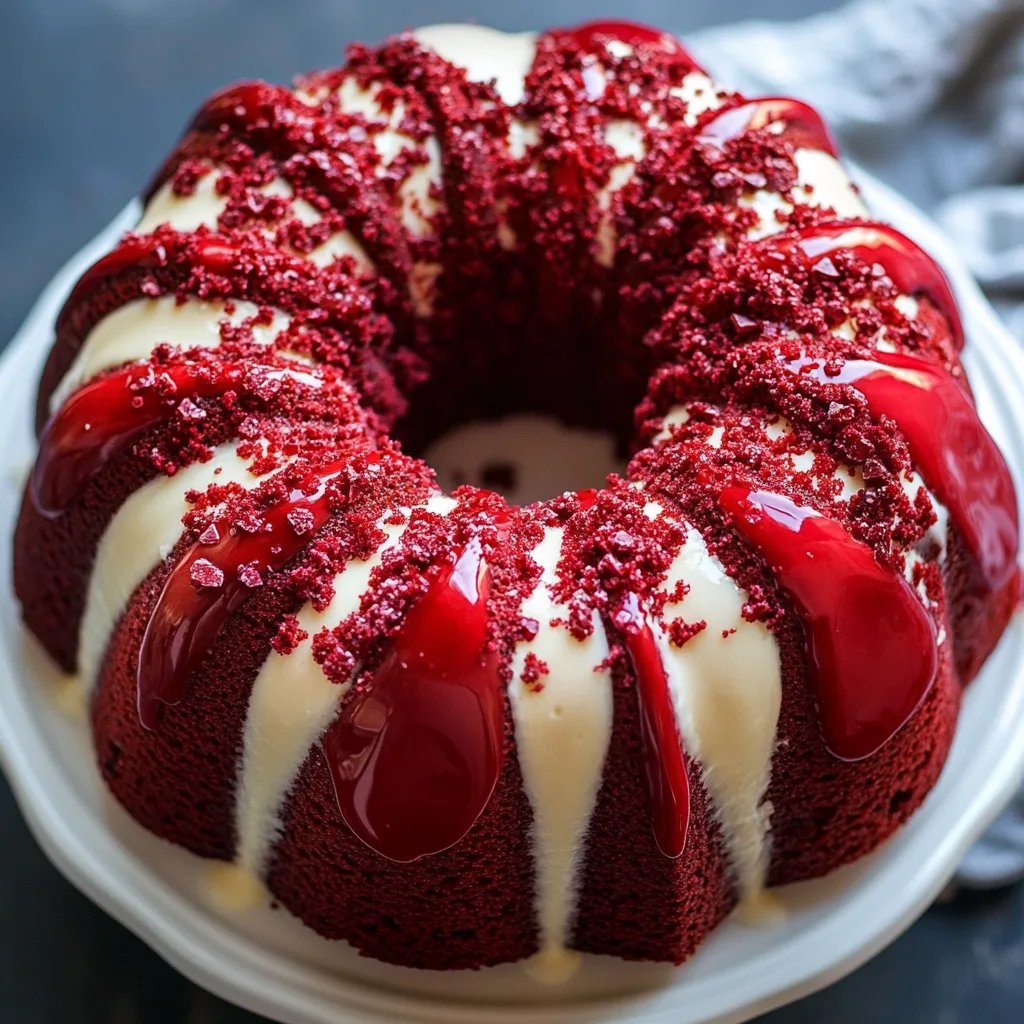 Red Velvet Cream Cheese Bundt Cake