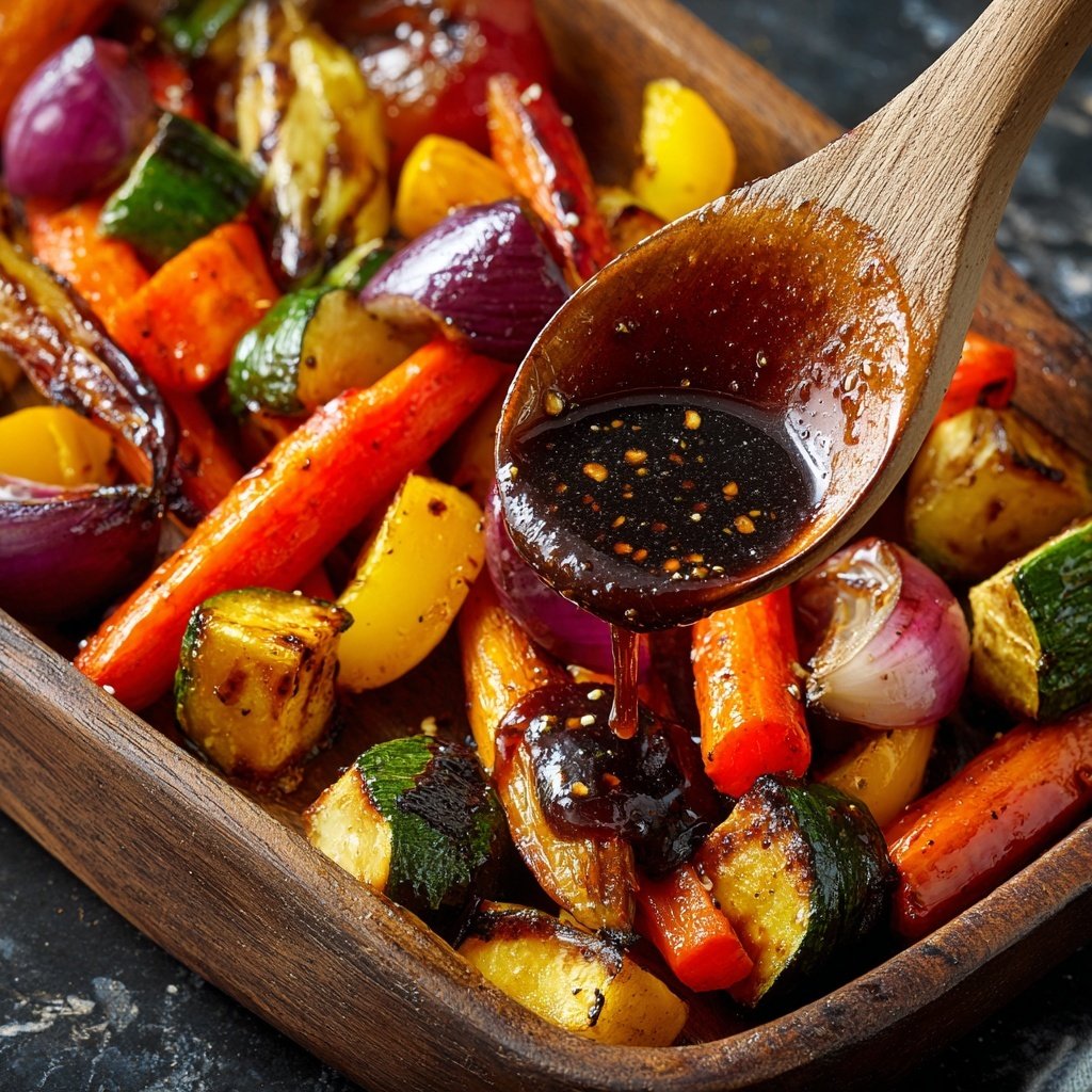 Honey Balsamic Glaze for Roasted Vegetables​