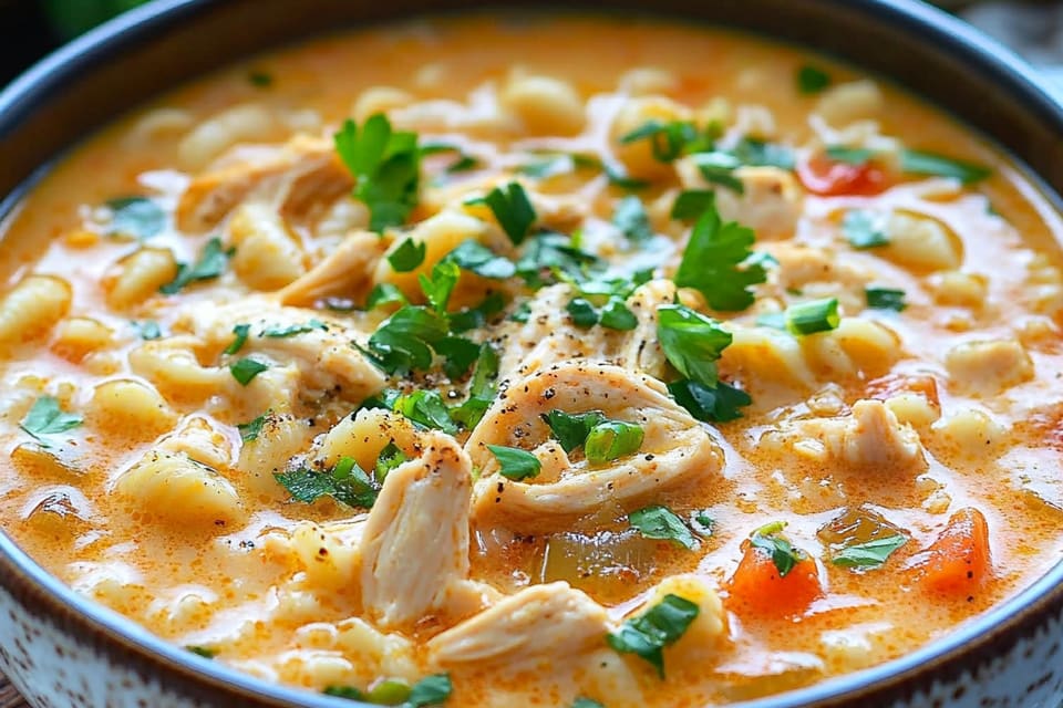 Creamy Parmesan Cajun Chicken Pasta Soup: An Incredible Amazing Recipe