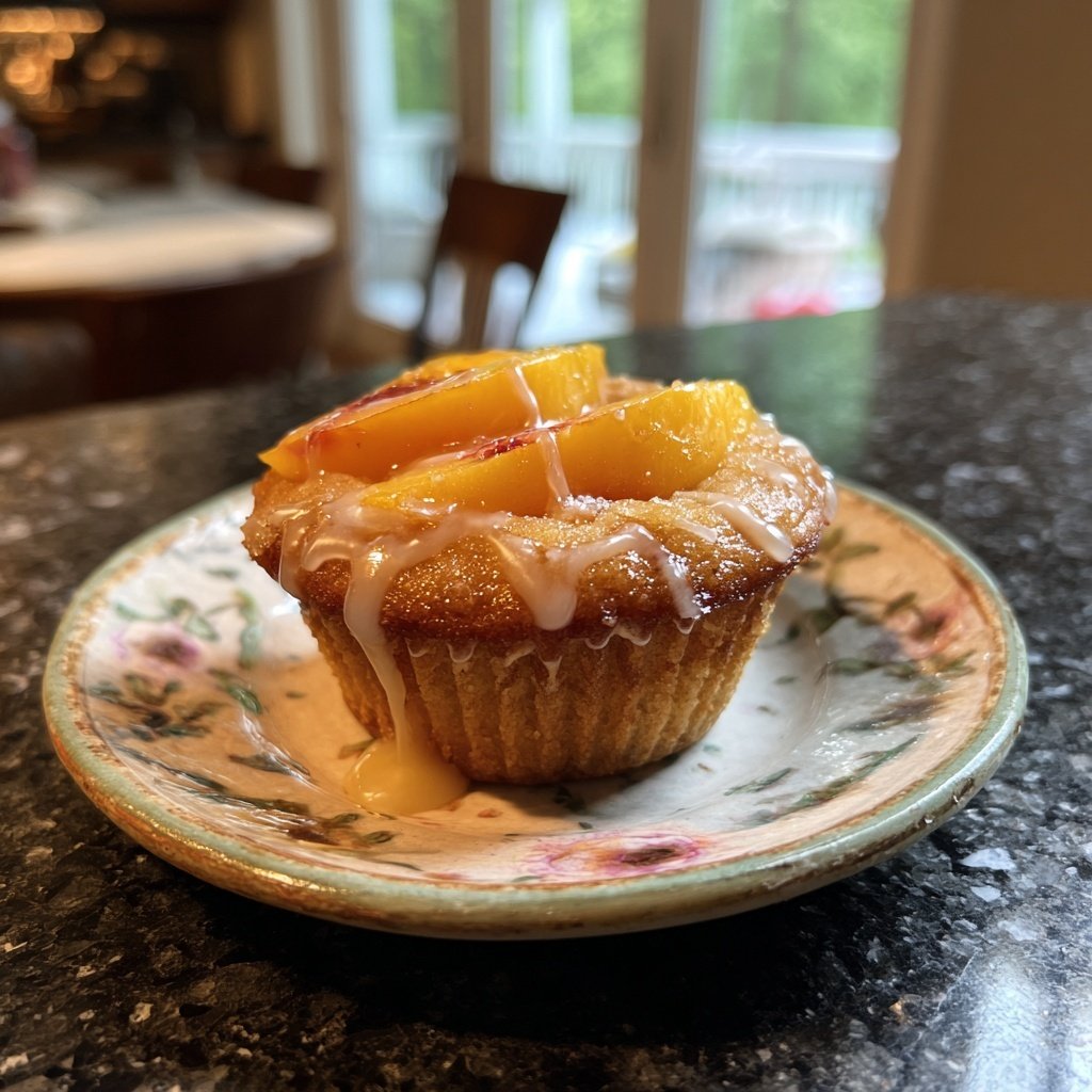 Peach Frangipane Cupcake Fantasy