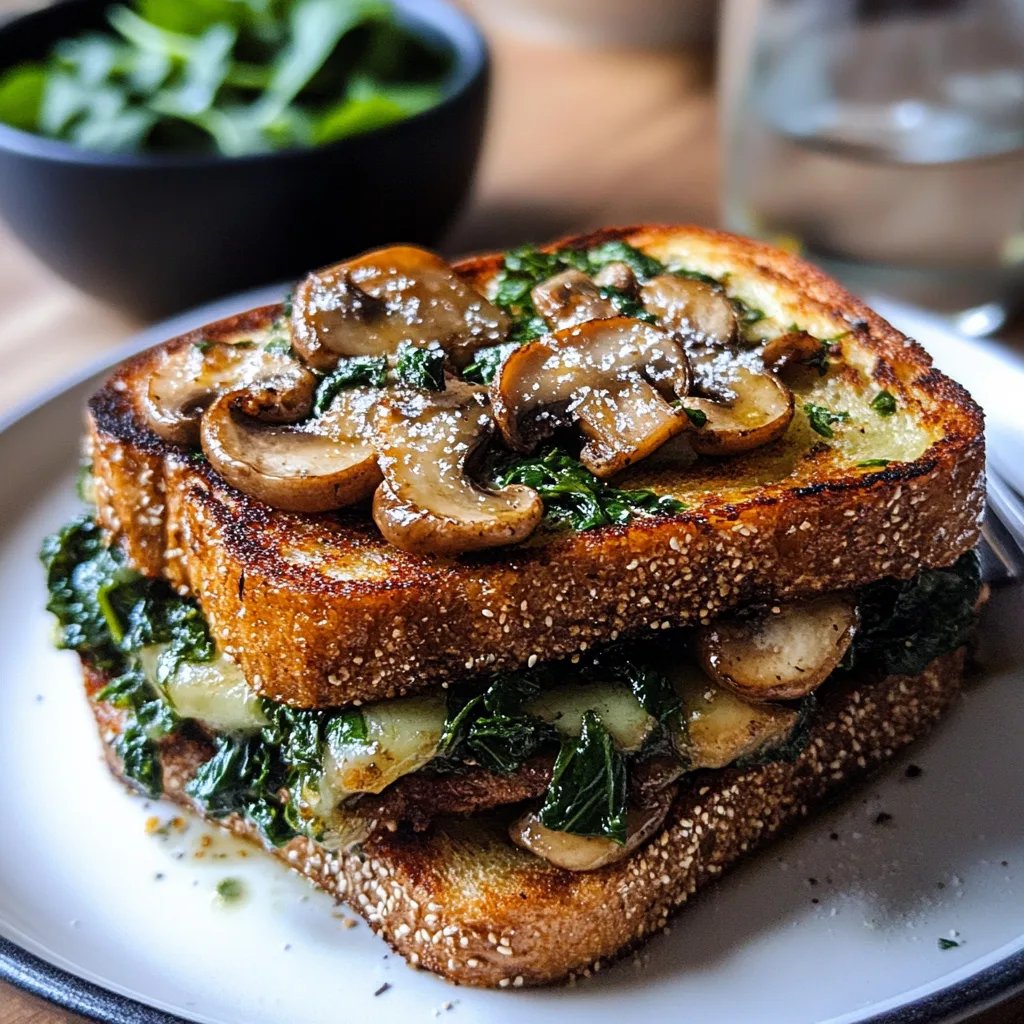 Savory French Toasts w/ Spinach & Mushrooms: An Amazing Ultimate Recipe