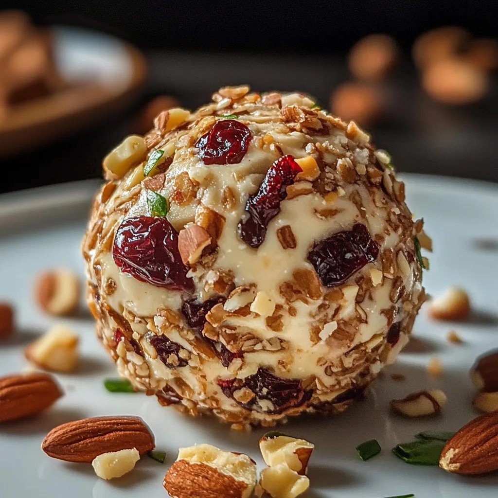 Quick Cranberry-Pecan Cheese Ball