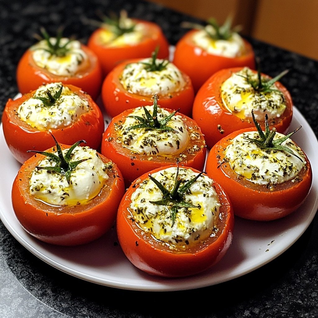 Cheese Stuffed Cherry Tomatoes Feta