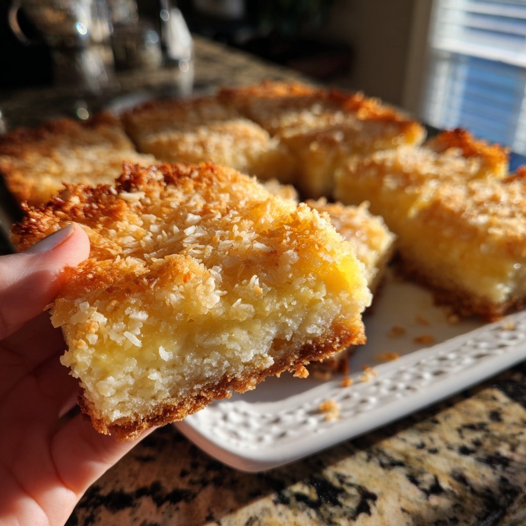 Meyer Lemon Bars with Coconut