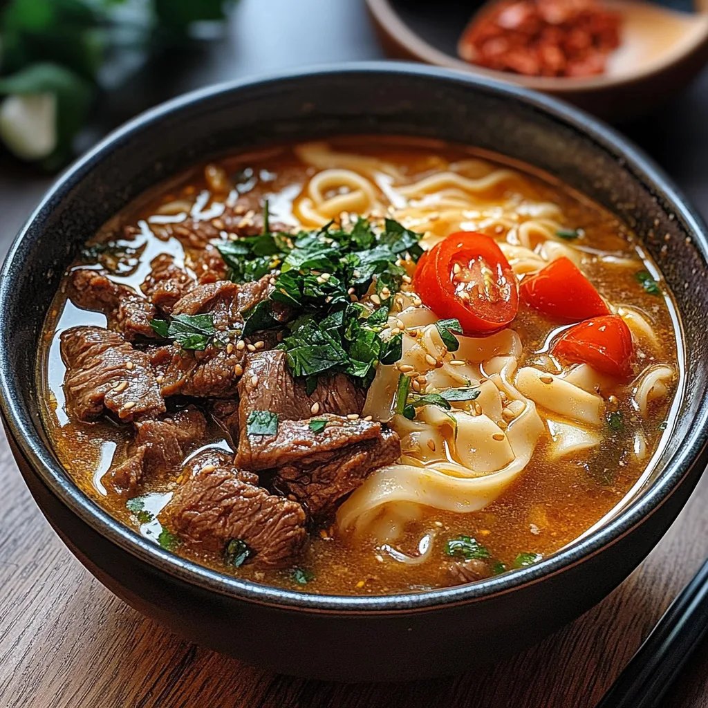 Delicious Satay Beef Noodle Soup: An Incredible 7-Ingredient Recipe