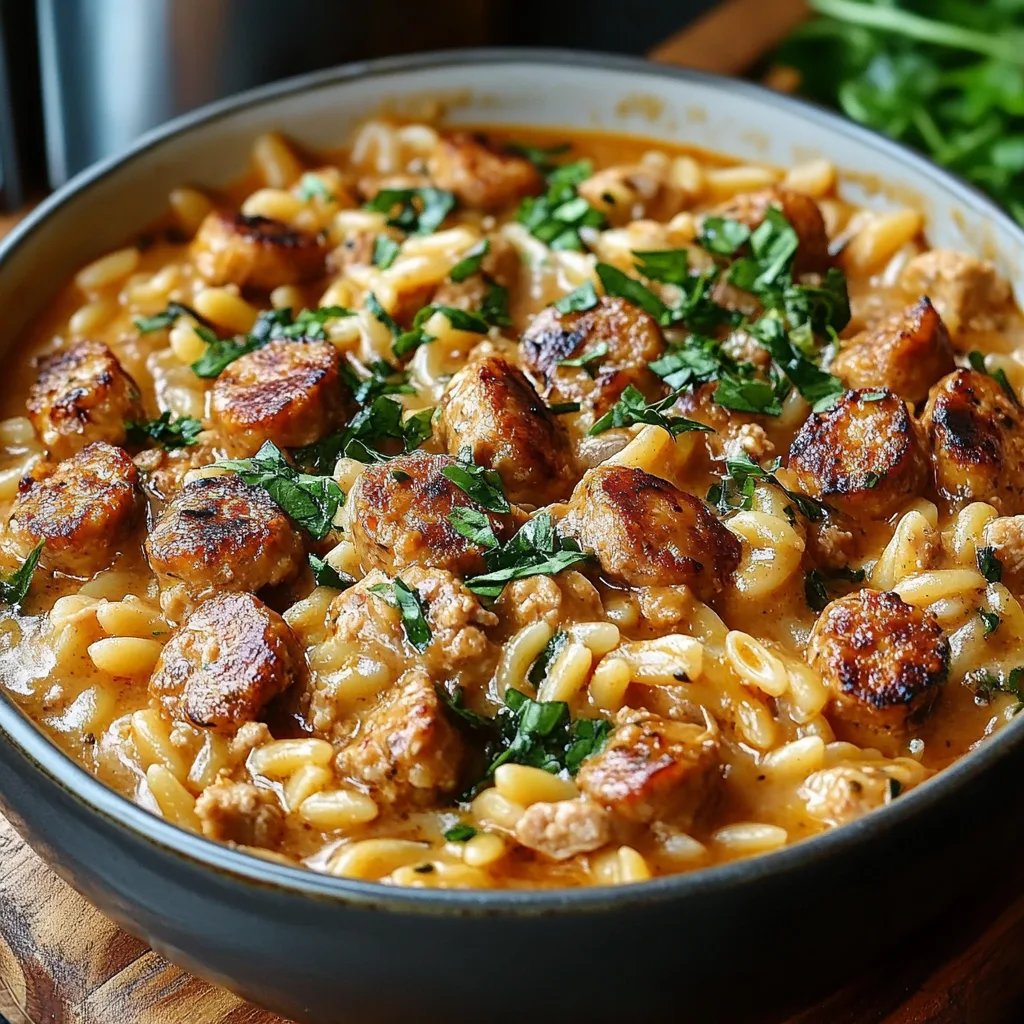 Creamy Chicken Sausage Orzo: An Amazing Ultimate Recipe