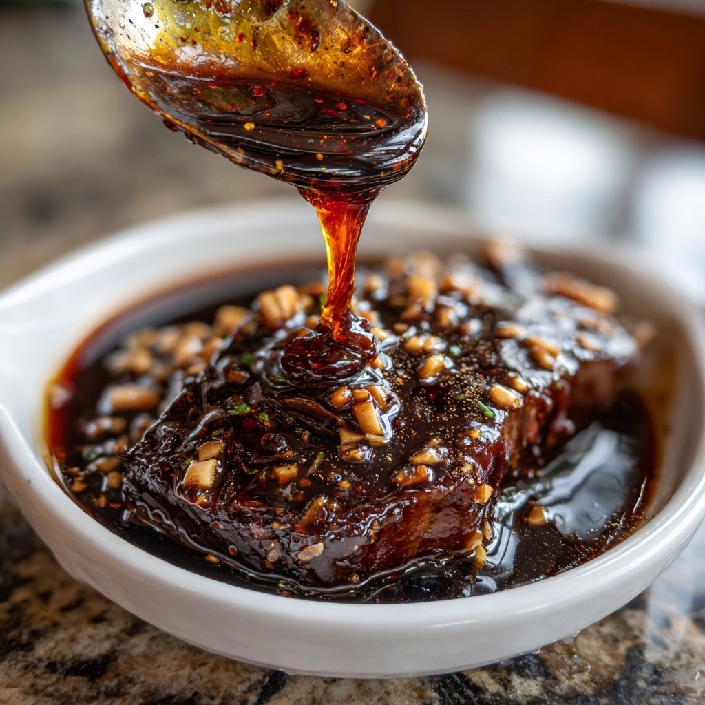 Garlic Balsamic Glaze for Steak and Chicken​