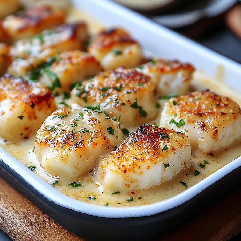Tasty Baked Cod in Coconut Lemon Cream Sauce: An Incredible 5-Step Recipe