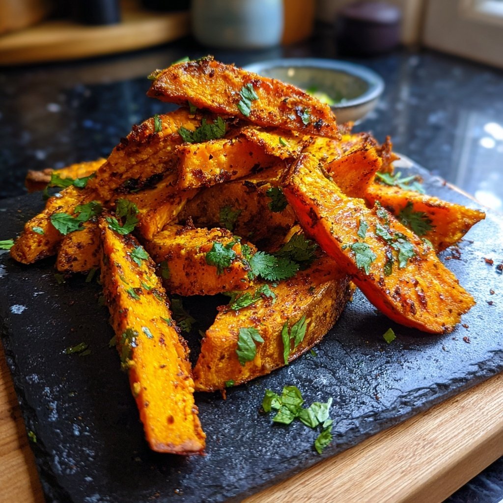 Airfryer Spiced Sweet Potatoes