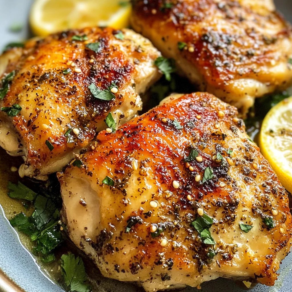Lemon Pepper Chicken Thighs