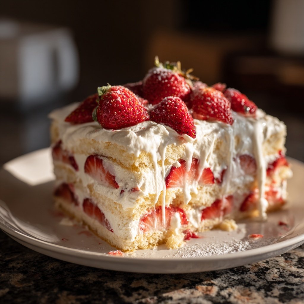 Strawberry Shortcake Icebox Cake