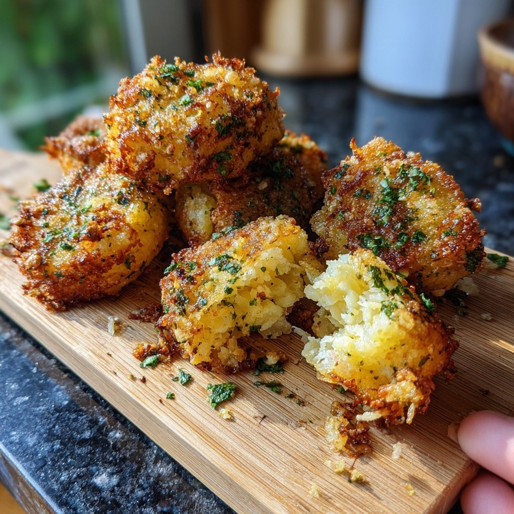 Crispy Garlic Parmesan Potato Bites