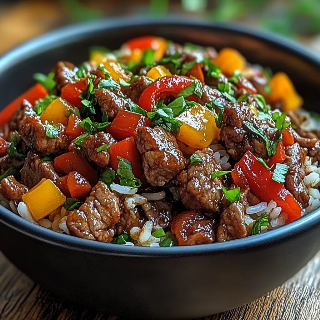 <p>Beef & Pepper Rice Bowl: An Incredible Ultimate Recipe</p>