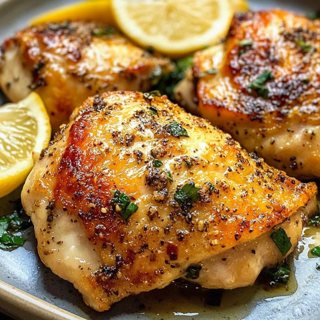 Lemon Pepper Chicken Thighs