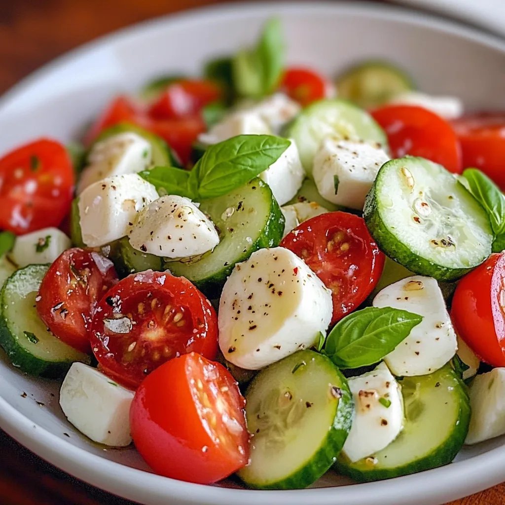Easy Cucumber Caprese Salad: An Amazing Ultimate Recipe