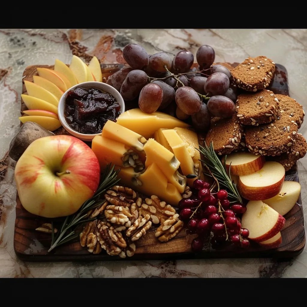 Apple Cheddar Harvest Board