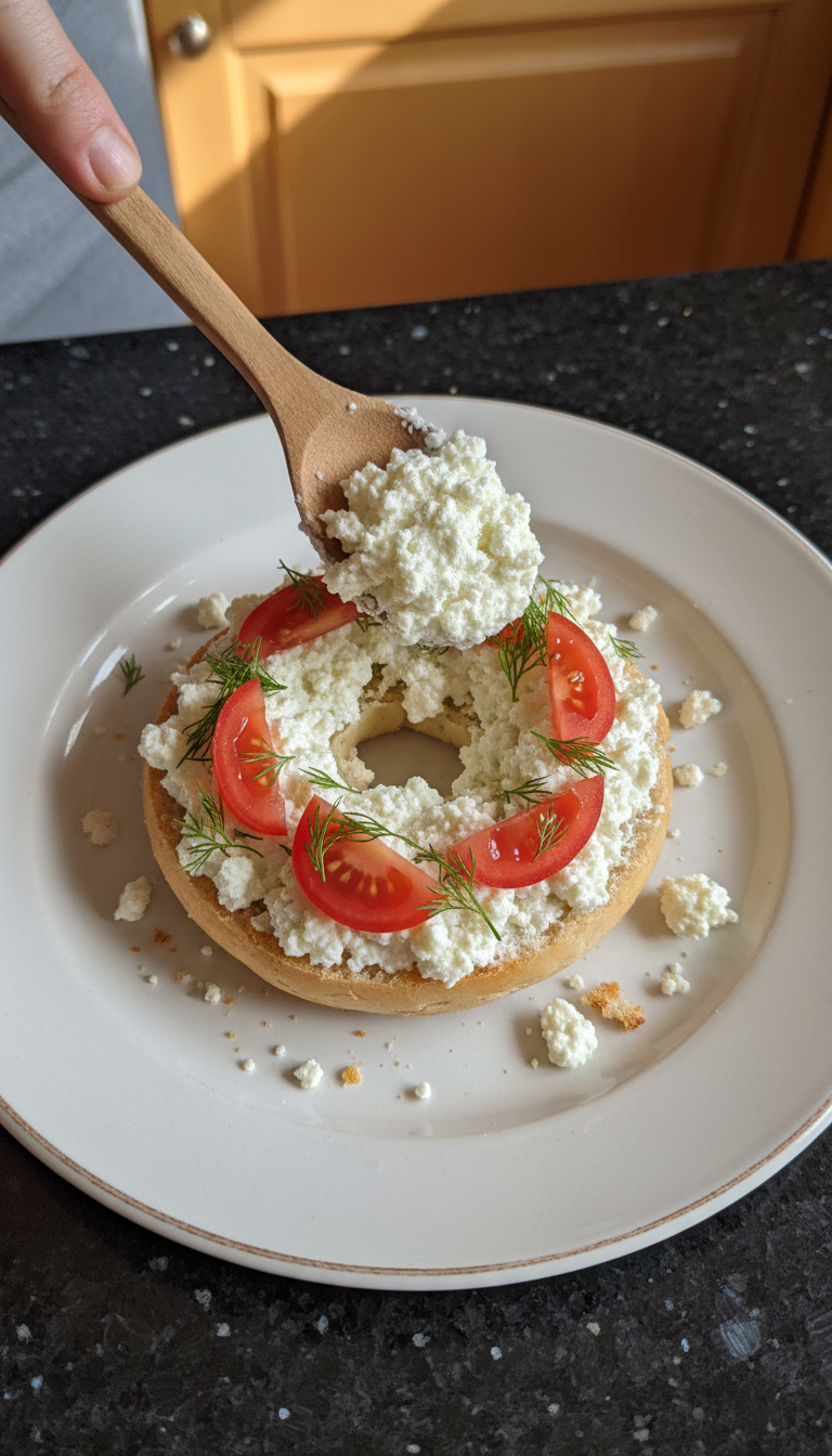 Cottage Cheese Bagel Bliss