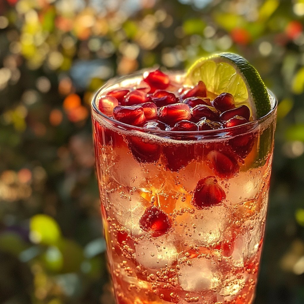 Pomegranate Vodka Spritz Cocktail Recipe