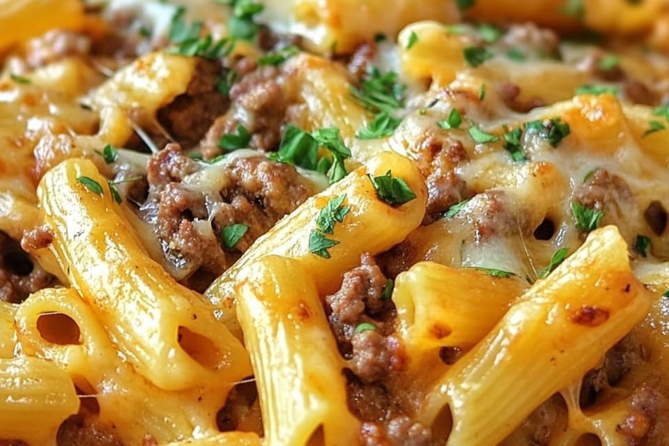 Cheesy Ground Beef Pasta Skillet: An Incredible One-Pan Meal