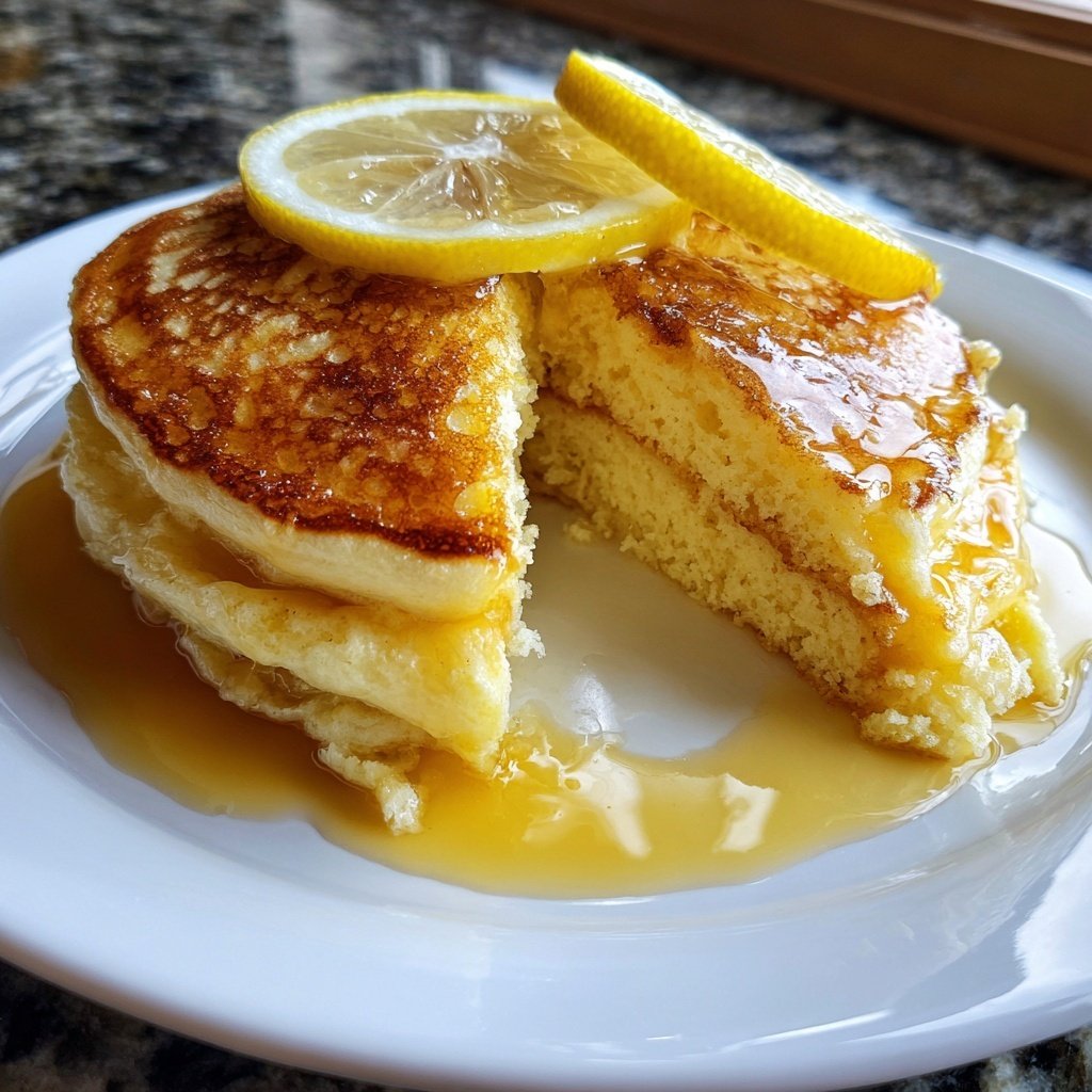 Meyer Lemon Ricotta Pancakes