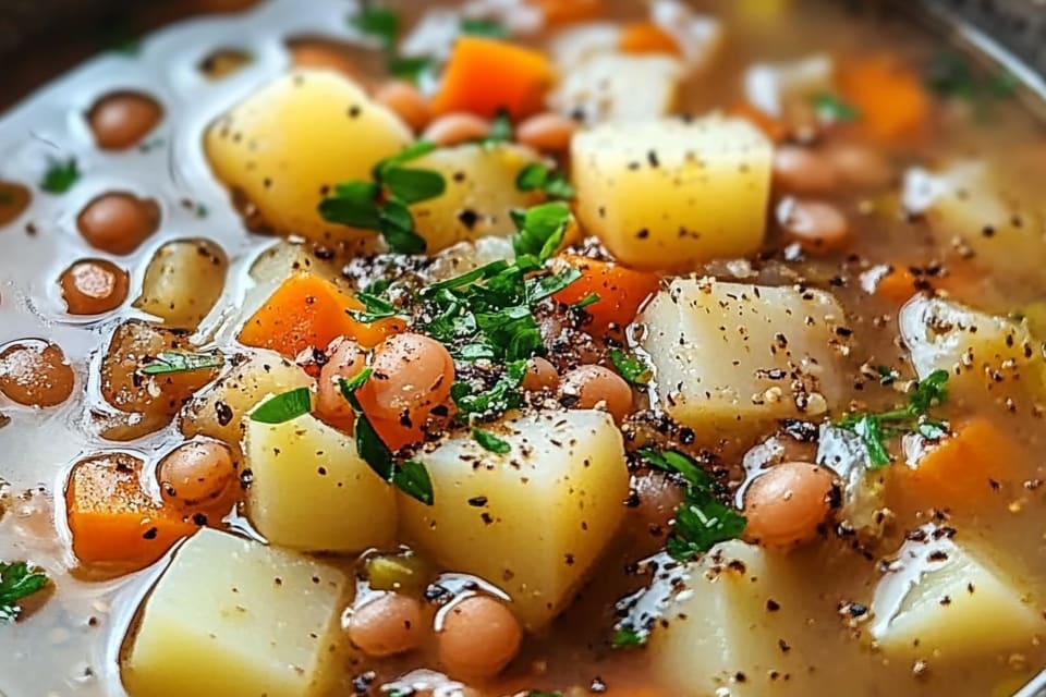 Hearty Lentil and Potato Soup: An Incredible 7-Ingredient Recipe